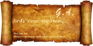 Gráczer Adrienn névjegykártya